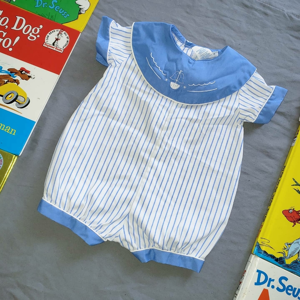 Vintage Sailor Babyboy Onesie